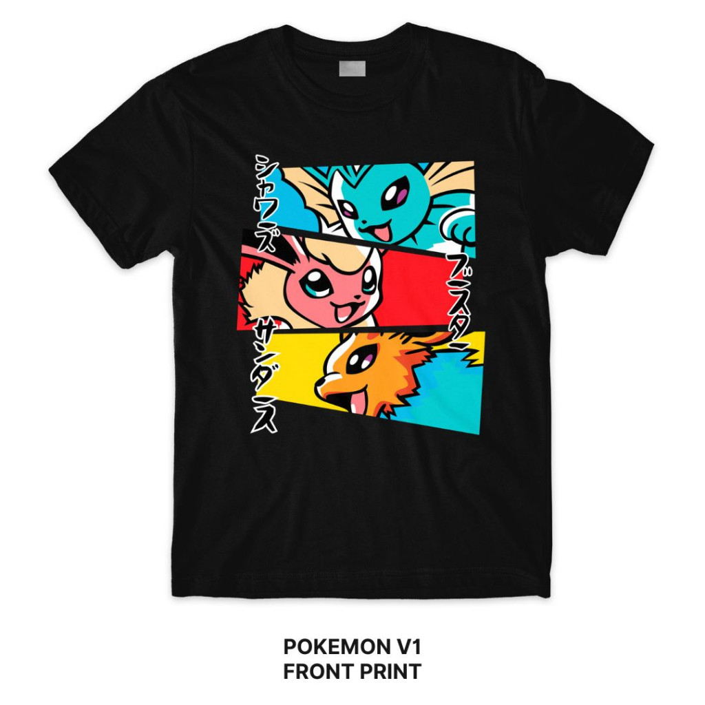 Eevee Evolution เสื้อยืด Pokémon V Series