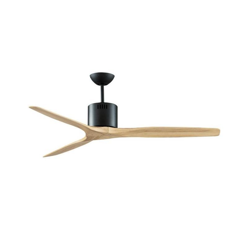 L&E พัดลมKEN-DC MB/NATURAL WOOD+RC DC1/DR 52