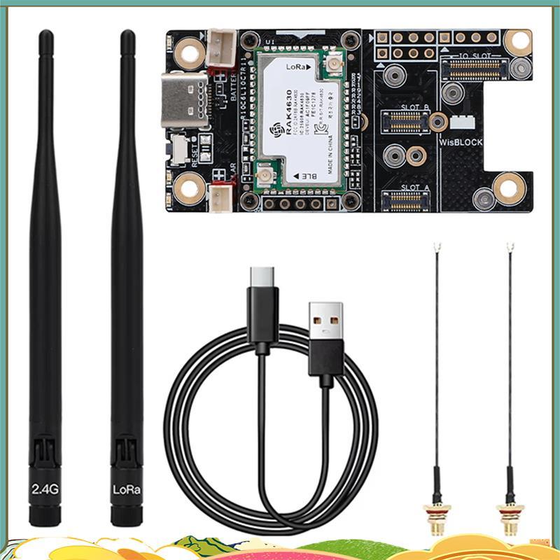 SX1262 Lora โมดูลไร้สาย WisBlock สําหรับตาข่ายพร้อมเสาอากาศ RAK4631 LPWAN ไร้สายสําหรับ Meshtastic L