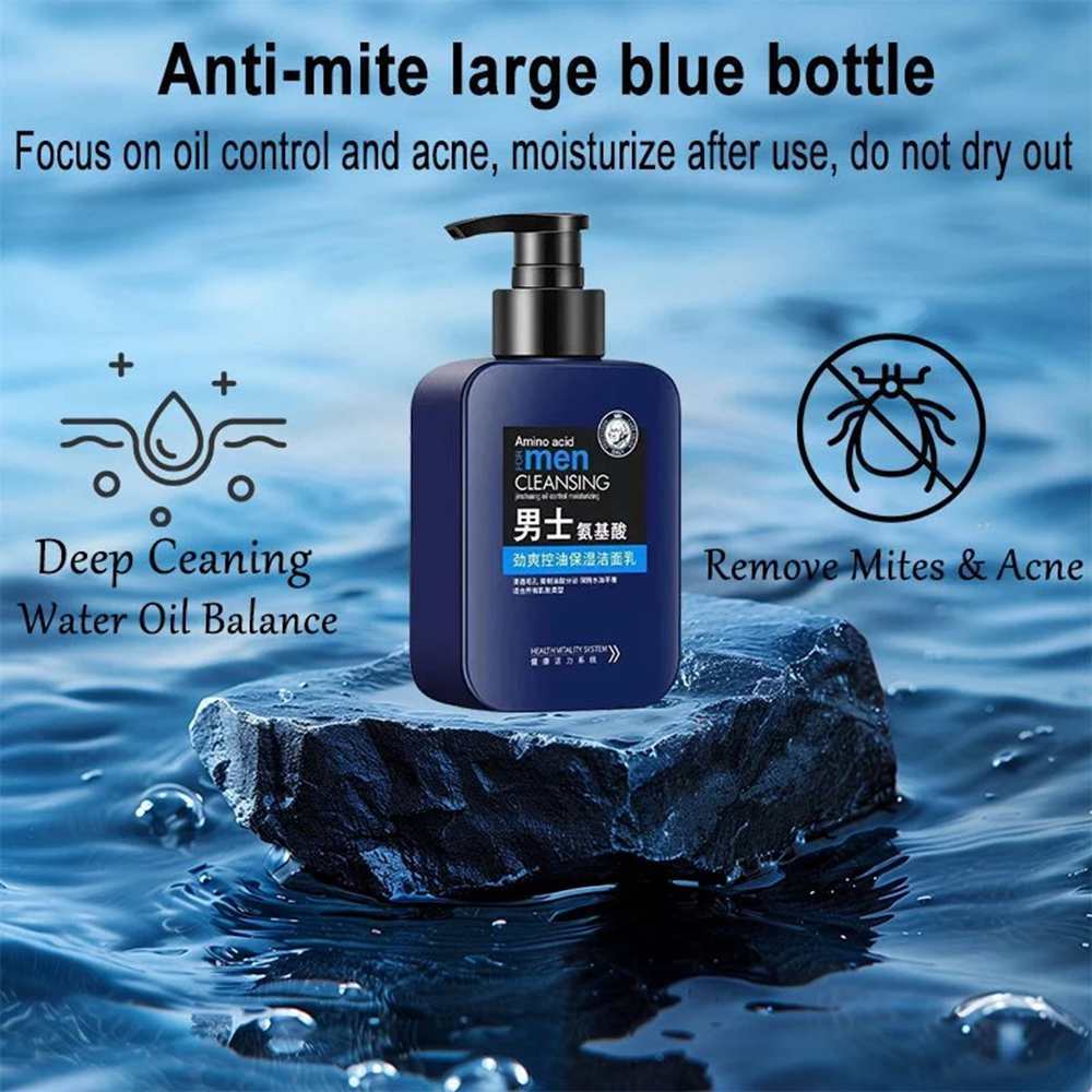 Men's Oil Control Facial Cleanser face wash facial wash 160g