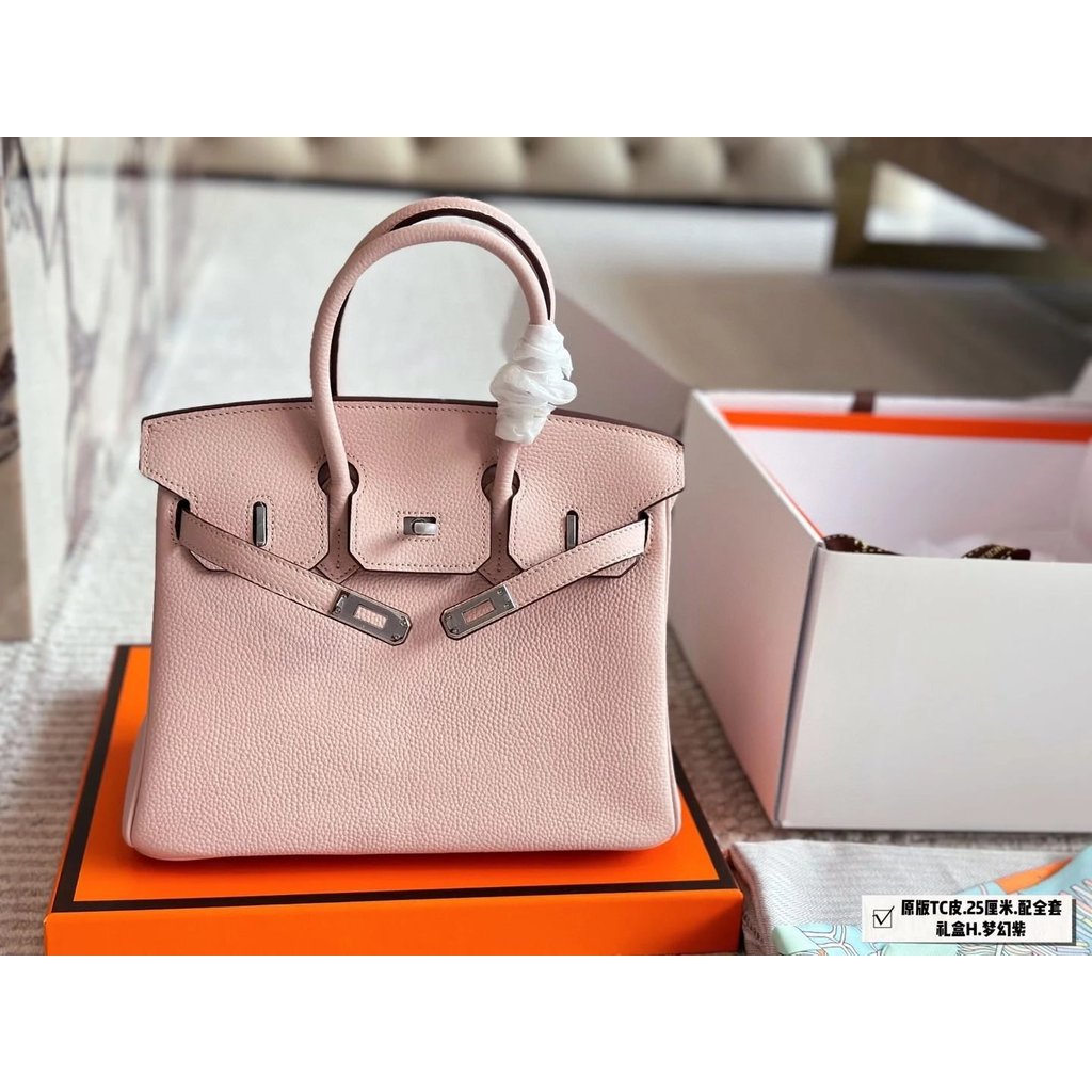 25㎝Kelly kelly Silver Buckle Handbag Commuter Handbag Tote Bag