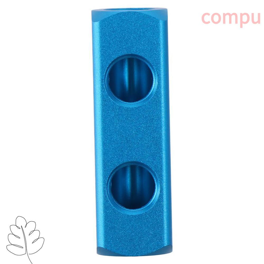 ตัวแยกบล็อก คอมโฟ, 2 ทาง 5 พอร์ตสีฟ้าท่ออากาศแบบอินไลน์,แบบพกพา1/4 "อลูมิเนียมข้อต่อปั๊ม,คอมเพรสเซอร์