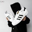 รองเท้าผ้าใบ Adidas Superstar ลาย Clover สีดำและขาว Shell Toe รุ่น C77124/C77154/AQ8333
