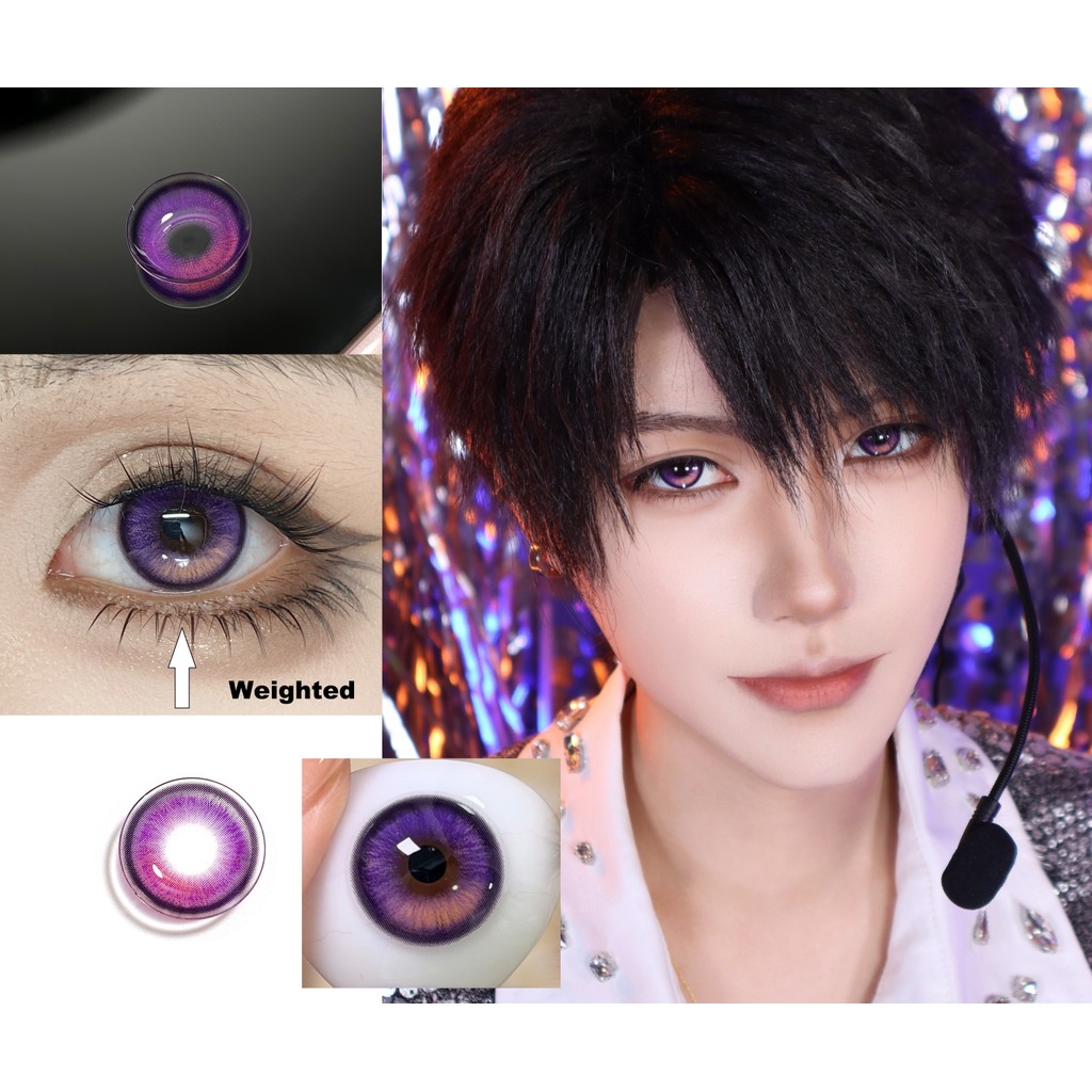 1 คู่คอสเพลย์ใช้เลนส์ถ่วงน้ําหนัก YKPXIAO รูปแบบ DGUGULENS ยี่ห้อ BIG SIZE 14.50mm Gdia 13.60mm BC 8