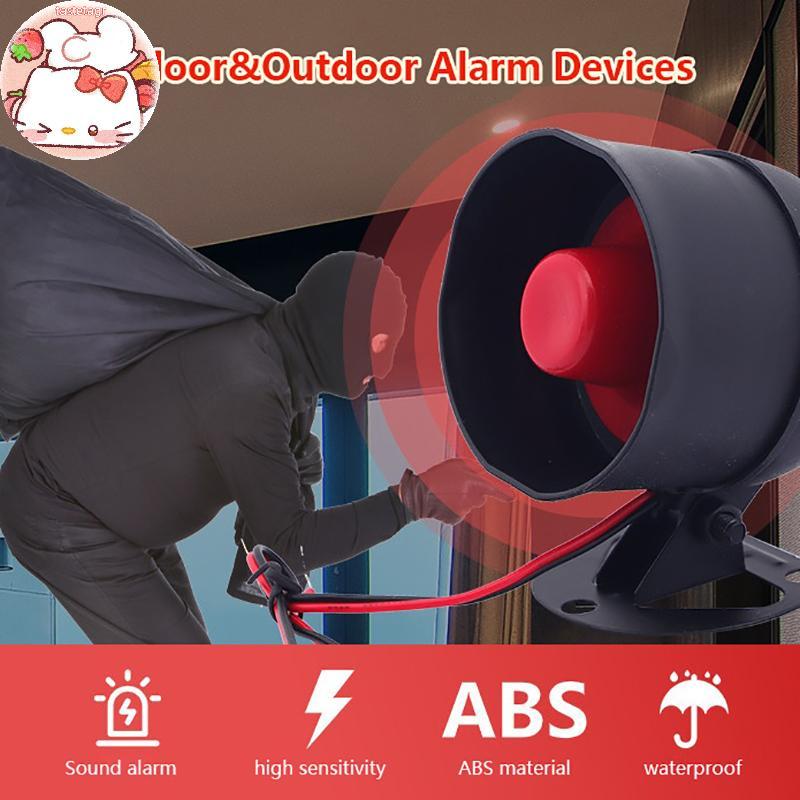 Tast WiFi Siren Alarm System ไร้สาย Loud Sound Alert Siren Kit Smart Life Sirenpatible สําหรับ Home 