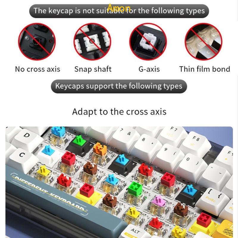 Amon Traditional Zhuyin Keycap XDA OEM Keycap PBT Keycaps สําหรับ Typists Dye-Sublimation ​ปุ่มกดยาว