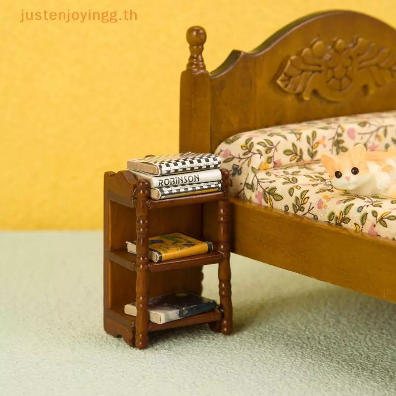 JJTH 1:12 Dollhouse Miniature Bedside Stand Nightstand thumbnail 5