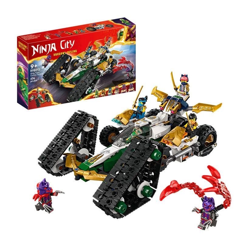 ninjago เลโก้ สินค้าใหม่นินจานินจานินจา71820นินจาทีมรวมกันรถม้าอาคารบล็อกปัญญาเด็กของเล่นเด็ก