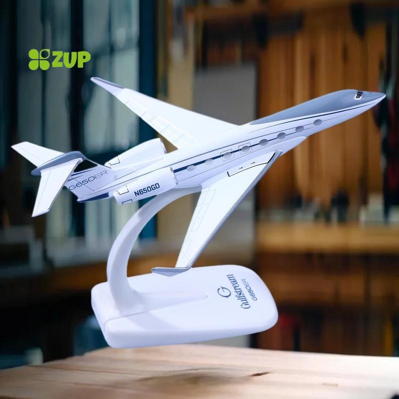 [ZUP] 1PCS Gulfstream G650 เครื่องบิน Diecast 1/200 Scale เครื่องบินรุ่นเครื่องบิน G650ER เครื่องบิน