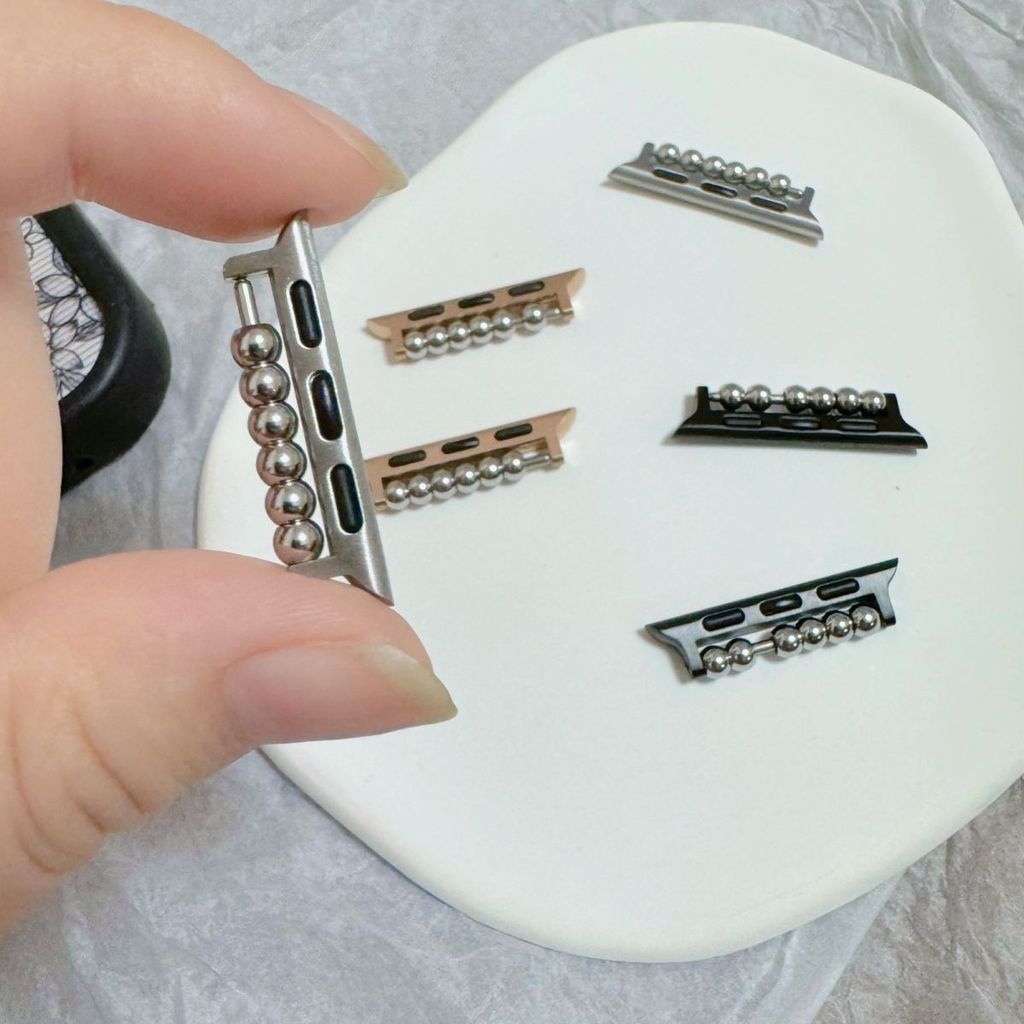 เหมาะสําหรับ Apple Watch s10 Beaded Clasp Connector Apple watch98765 สาย diy เครื่องมืออุปกรณ์เสริม 