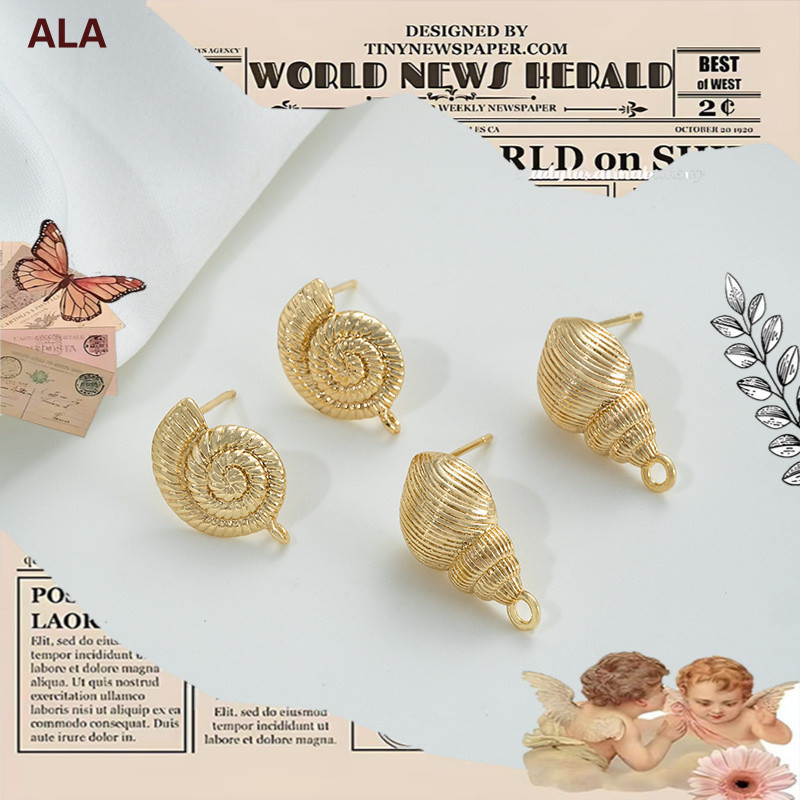 💖ALA เครื่องประดับ DIY💖ต่างหู platinum สเนคคล้องหู เคลือบไฟฟ้า 14K พร้อมของตกแต่งแบบแฮนด์เมด【earrings ตุ้มหู ตุ้มหูห่วง ต่างหู ต่างหูห่วง ตะขอต่างหู earring】