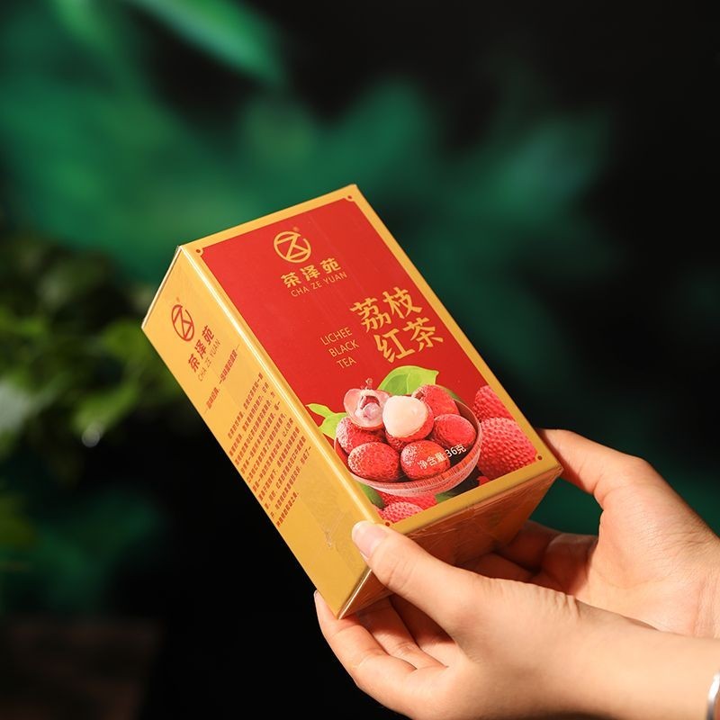 Guangdong Lychee Black Tea Inde Black Tea Charcoal Roasted Fruity Lychee Flavour Tea Gift Box Sweet 