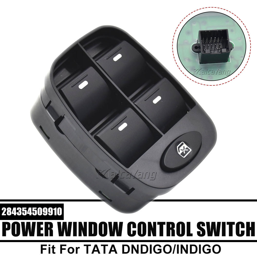 11PINS Driver Power Window Control Lifter ปุ่มสําหรับ TATA DNDIGO/INDIGO 284354509910 284354509906