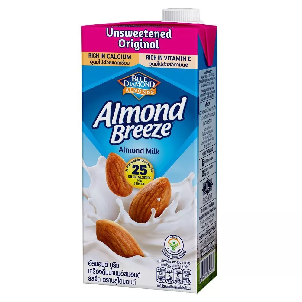 [สินค้าส่งด่วน] บลูไดมอนด์น้ำนมอัลมอนด์รสจืด 946มล. BLUE DIAMONDUNSWEETENEDALMONDMILK 946ML