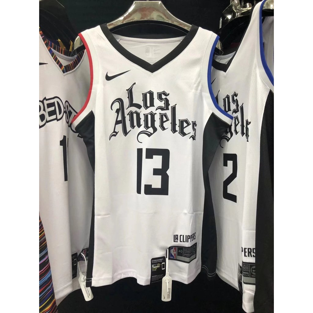 เสื้อ Nba เสื้อบาสเก็ตบอล เสื้อ Fast Fleet City Edition sw jersey 2 Leonard No. 13 Paul George jerse