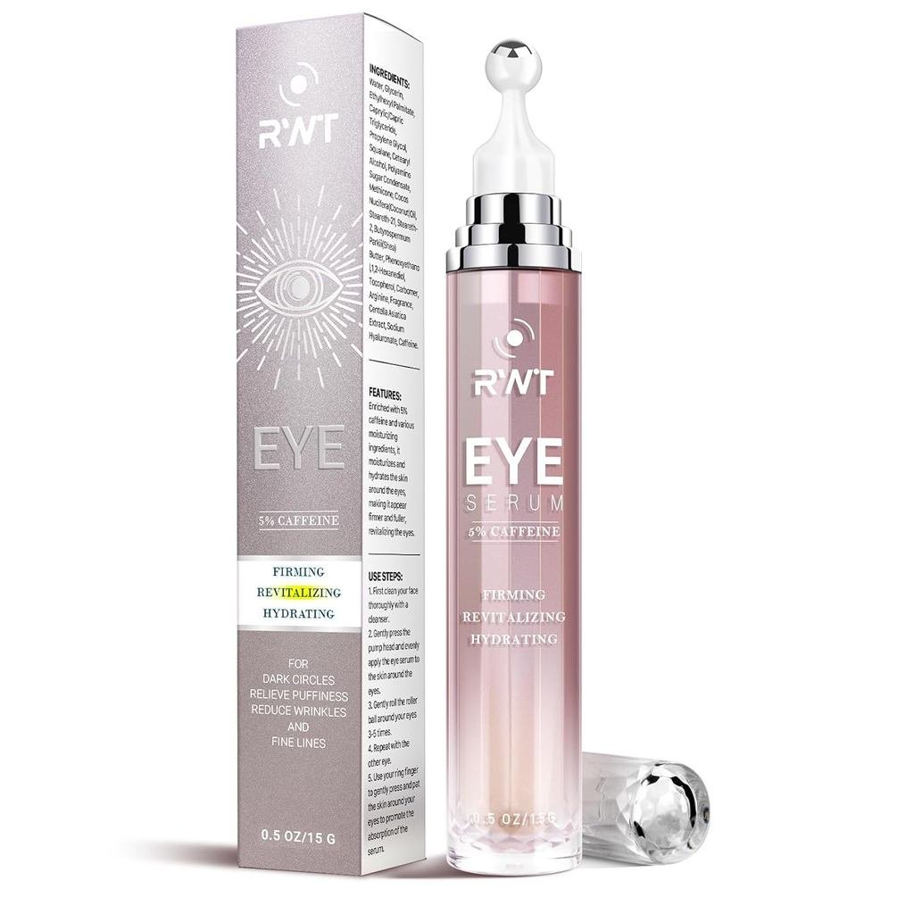 RWT 5% Caffeine Eye Serum & Under Eye Roller Cream for Dark Circles and Puffiness Eye Care Eye Rolle