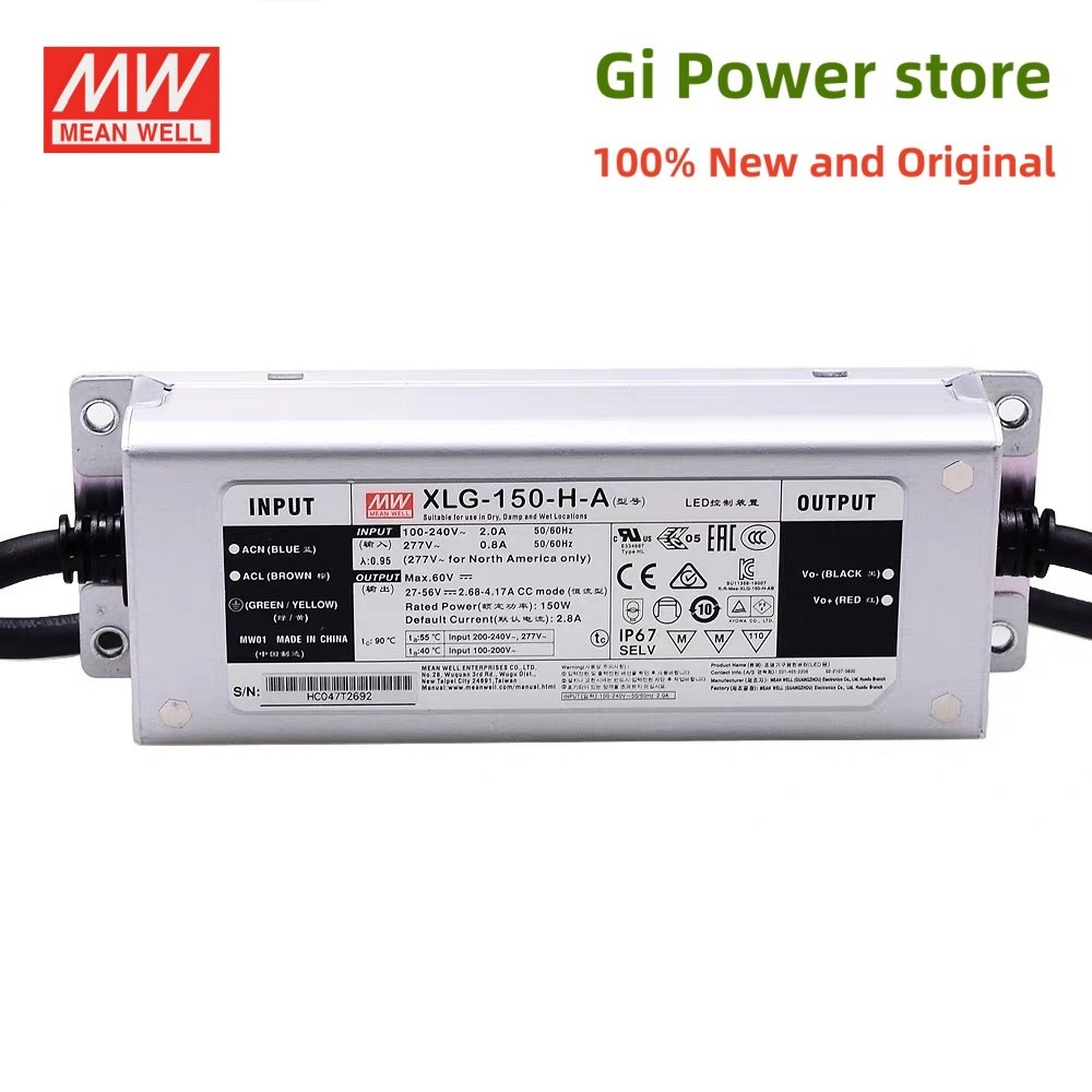 XLG-150 150W MW แหล่งจ่ายไฟคงที่ XLG-150-12/24-A/AB L/M/H XLG-150-12-A XLG-150-24-A XLG-150-HA XLG-1