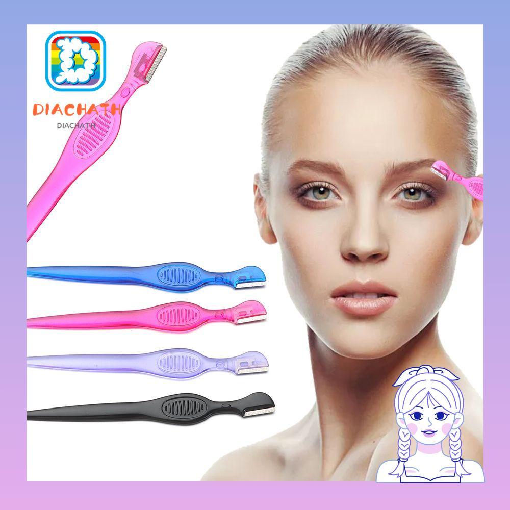 DICHATH Eyebrow Razor Beauty Safety Portable with Shell Eyebrow Shaper