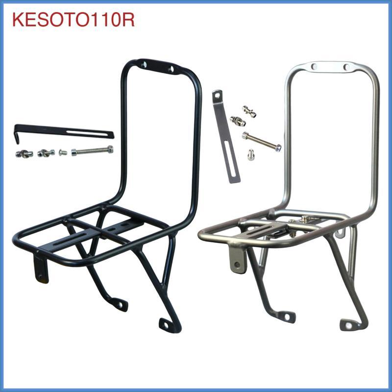 [kesoto110r] Heavy Duty Bike Front กระเป๋าเดินทาง Carrier อลูมิเนียมอัลลอยด์ Pannier Rack ติดตั้งง่ายสําหรับ V เบรคจักรยานเสือภูเขาขี่