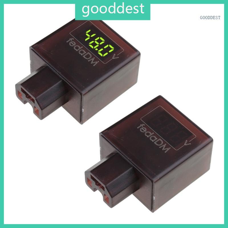 GOO จักรยานไฟฟ้า VoltTester สําหรับ 72V 96V Ebikes ซ็อกเก็ต USB สําหรับการชาร์จโทรศัพท์มือถือ