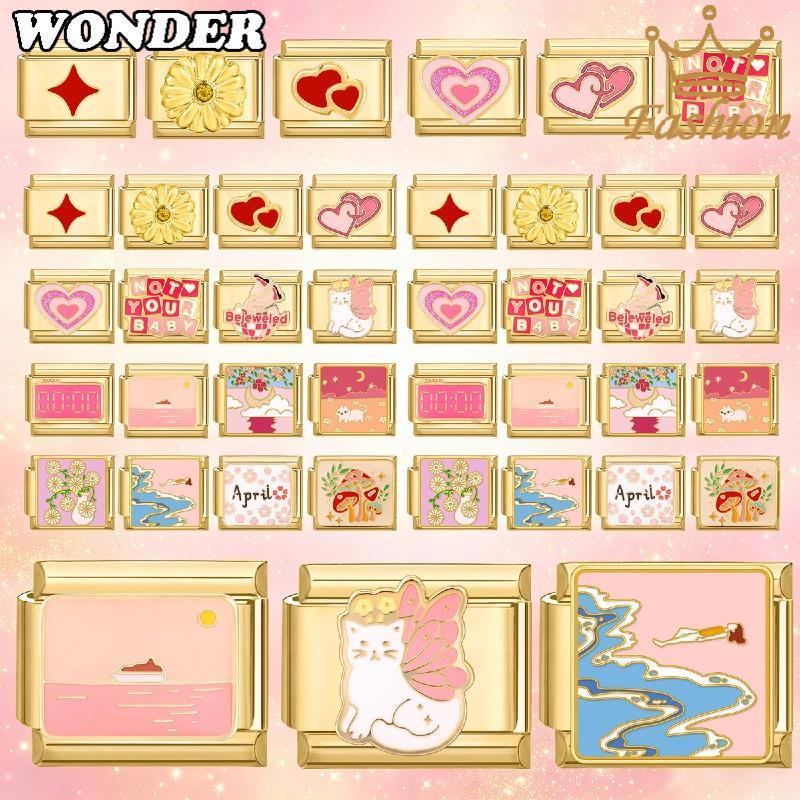 ดาวตาอิตาลีสร้อยข้อมือเสน่ห์พอดี9มิลลิเมตรสร้อยข้อมือสแตนเลสเครื่องประดับทําอุปกรณ์ทําเองย้อนยุคบุคลิกภาพโมดูลสร้อยข้อมือ