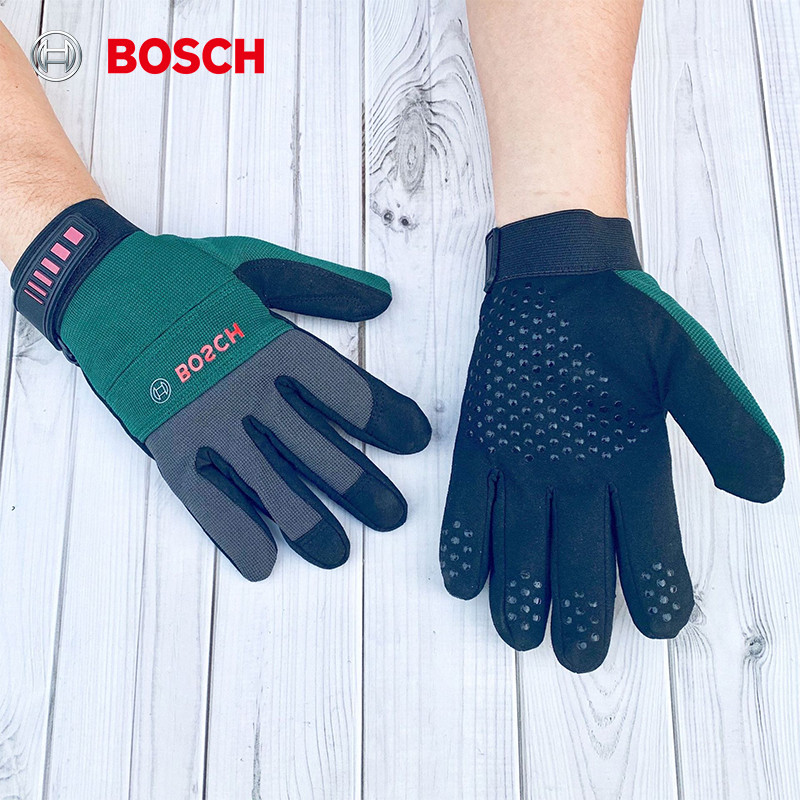 ถุงมือ Bosch ML ขนาดระบายอากาศทนต่อการสึกหรอไมโครไฟเบอร์โพลีเอสเตอร์กันลื่น