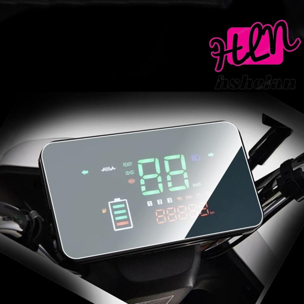 HHSHELAN ไฟฟ้ารถจอแสดงผล LED,พลาสติก Multi-Voltage Speedometer หน้าจอ,ที่มีประโยชน์กันน้ํา 48V 60V 72V เครื่องมือดิจิตอลแผงควบคุม Universal