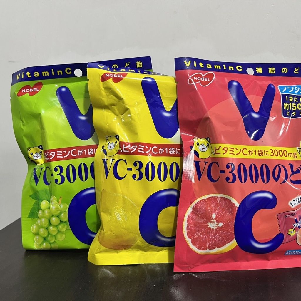 นําเข้าญี่ปุ่น nobel Candy vc3000 Lozenges Candy nobel ลูกอมมะนาวญี่ปุ่นรสผลไม้ผลไม้วิตามิน LSS