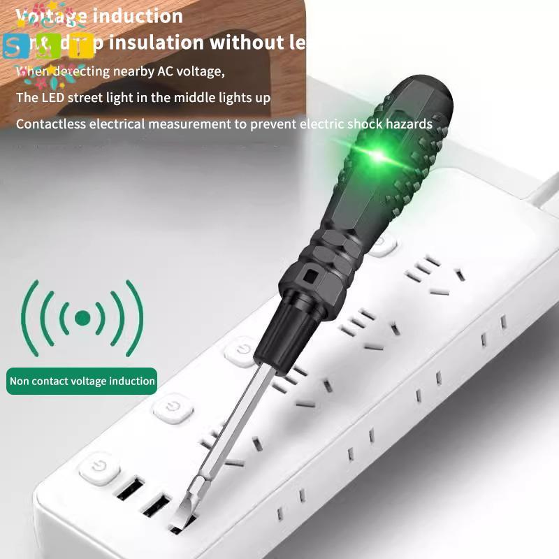 [S&T] 2 In1 Induction Electric Pen Multi-Purpose Heavy Duty Test Pen ไขควงแม่เหล็กพร้อมไฟสีคู่โวลต์ม