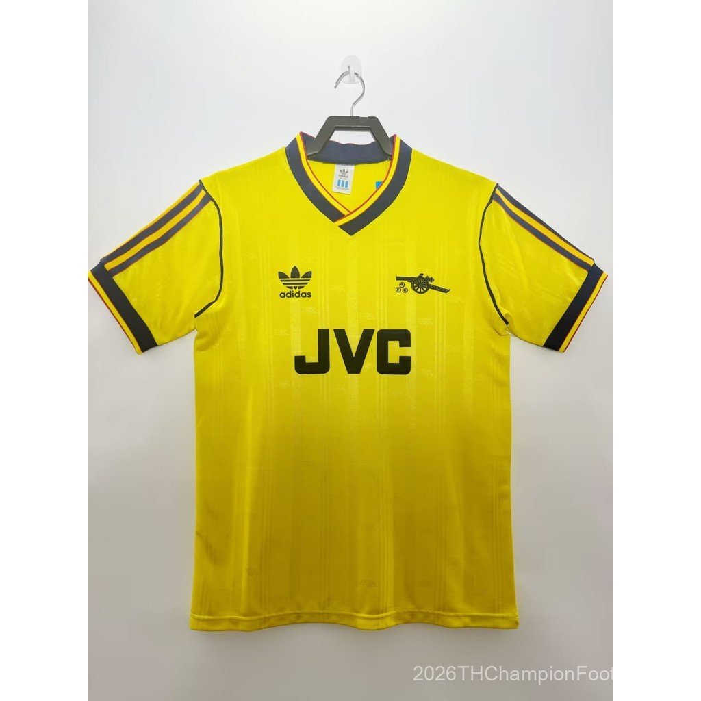 Retro SSS+1986-88 Arsenal Away League Board Retro Football Sports Top เสื้อยืดแขนสั้น