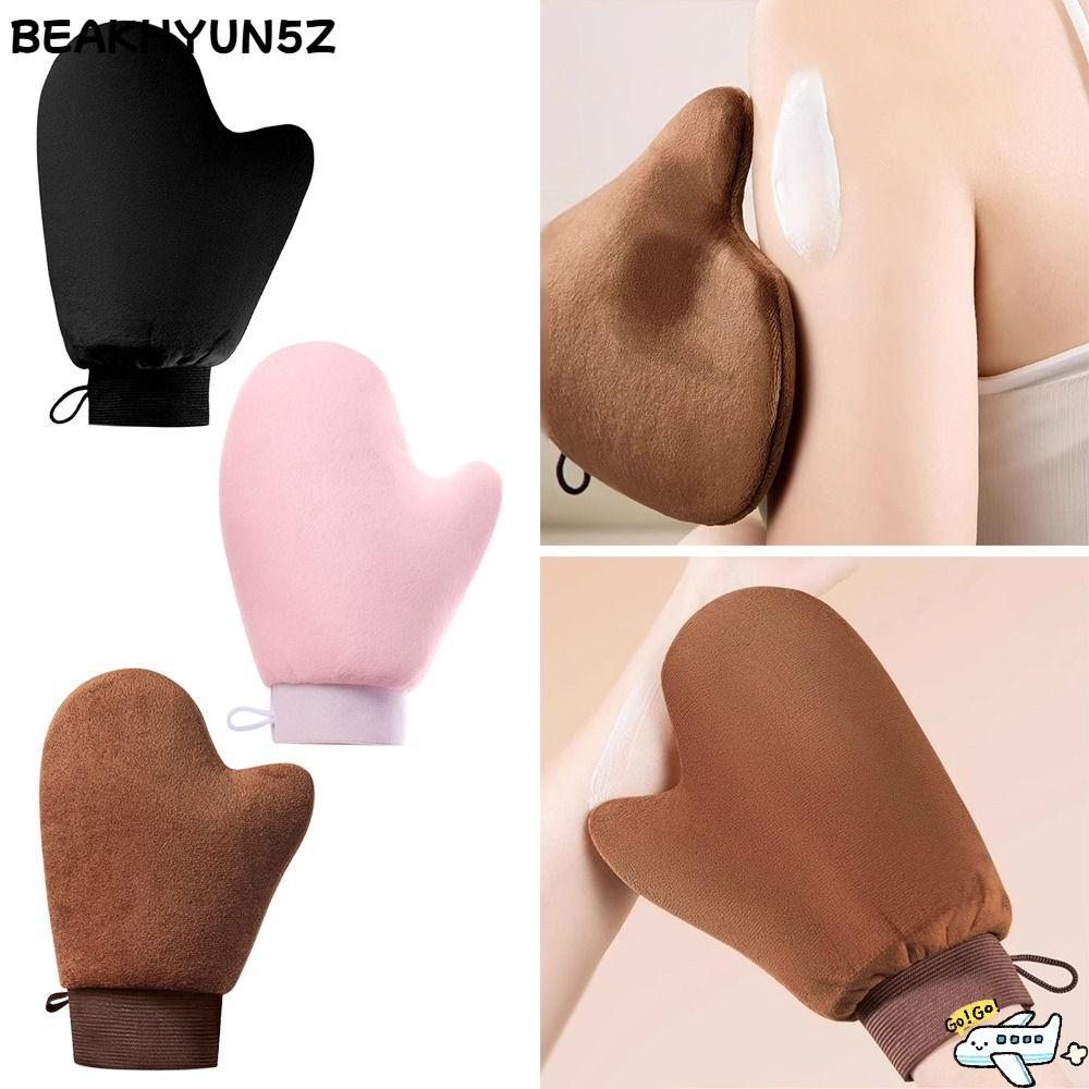 BEAKHYUN5Z Self Tanner Mitt, ล้างทําความสะอาดได้โลชั่น Applicator, Creative Double-Sided Sunless ปลอ