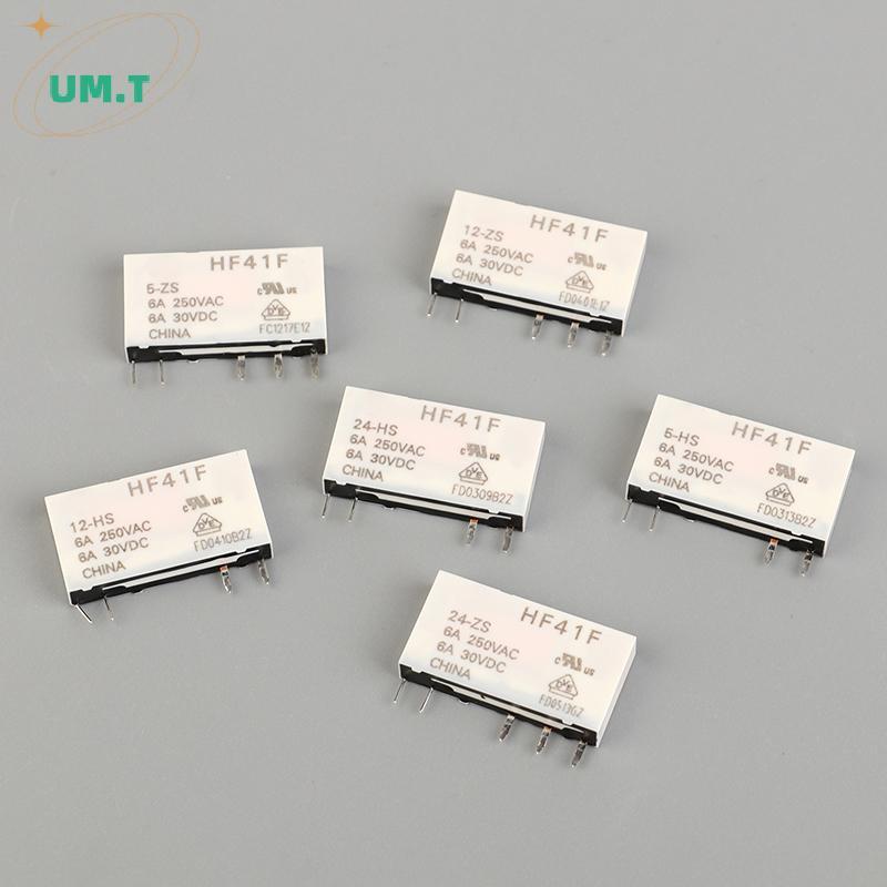UM.T HF41F-24-ZS HF41F-12-ZS HF41F-5-ZS HF41F-5-HS HF41F-12-HS HF41F-24-HS รีเลย์อุตสาหกรรม Subminia