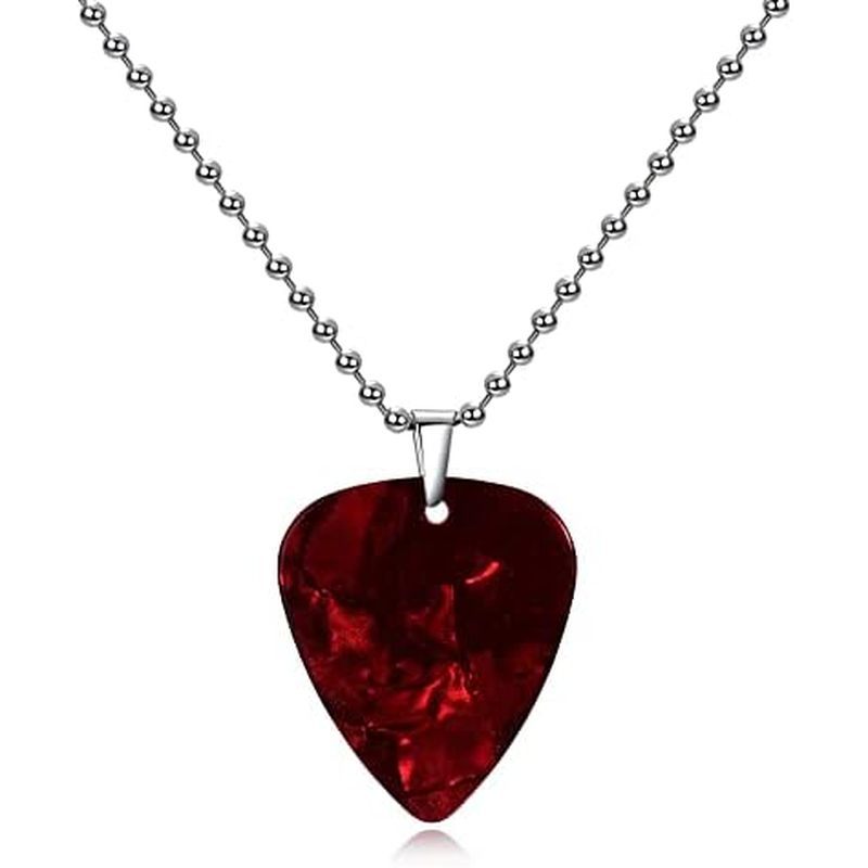 Eddie Necklace Strange Horror Thing Guitar Pick Pendant Necklace Holiday Gift Halloween Costume Cosp