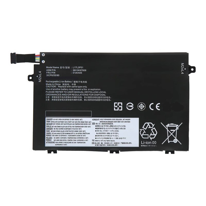 Suitable for Lenovo Thinkpad E595 R480 R490 R580 E41-50-55 L17L3P51 battery