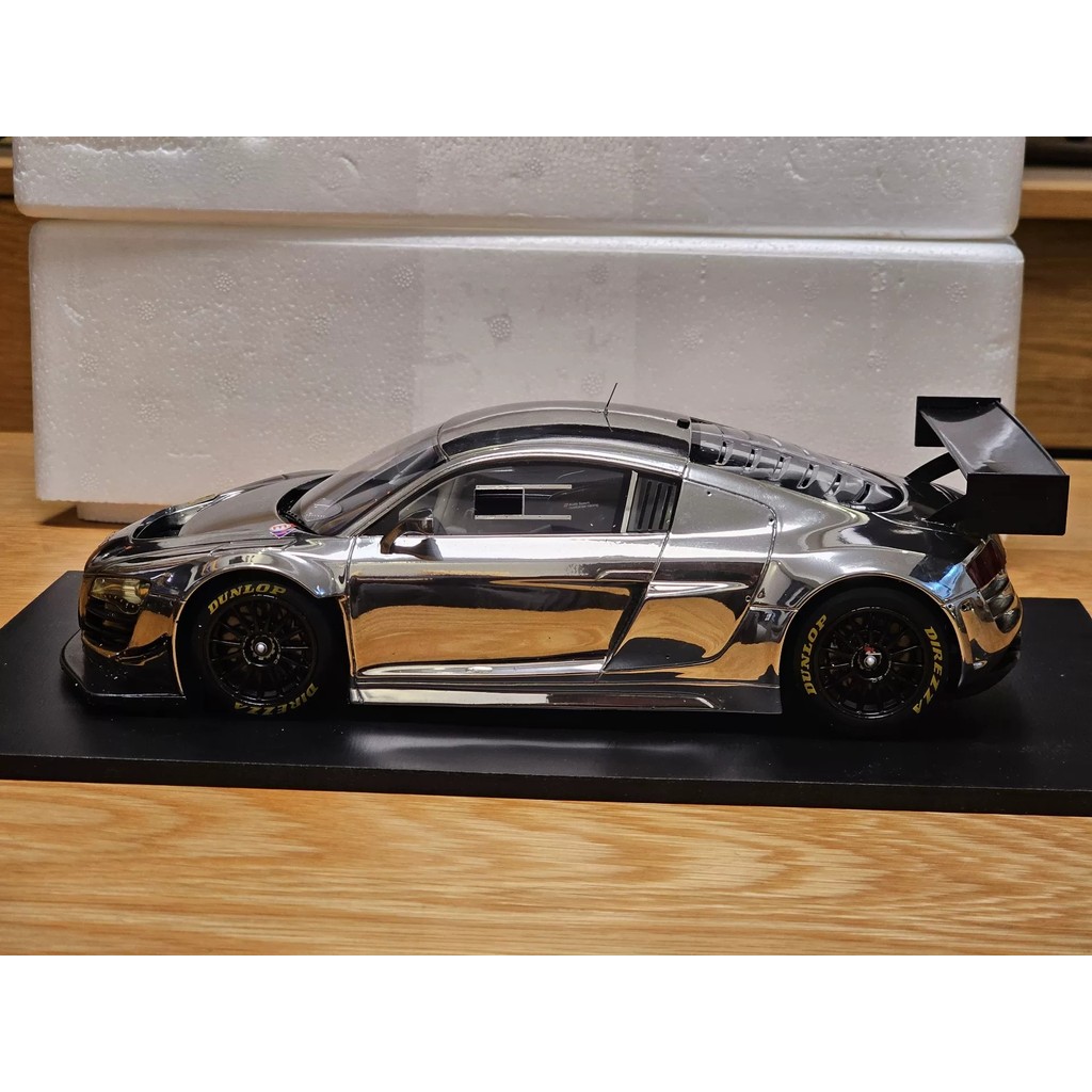 [ใหม่ในเดือนพฤษภาคม]% gg1/18 Audi r8 lms ultra gt3 2012 ebbro commission spark OEM 18 รถรุ่นไฟฟ้า Si
