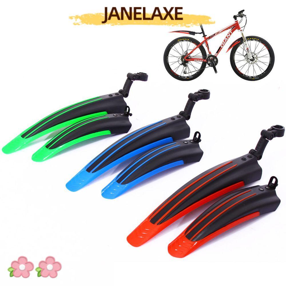 JANELAXE932JN บังโคลนจักรยาน 2 ชิ้น สีคู่ Unbreakable แฟชั่นด้านหน้า/หลัง