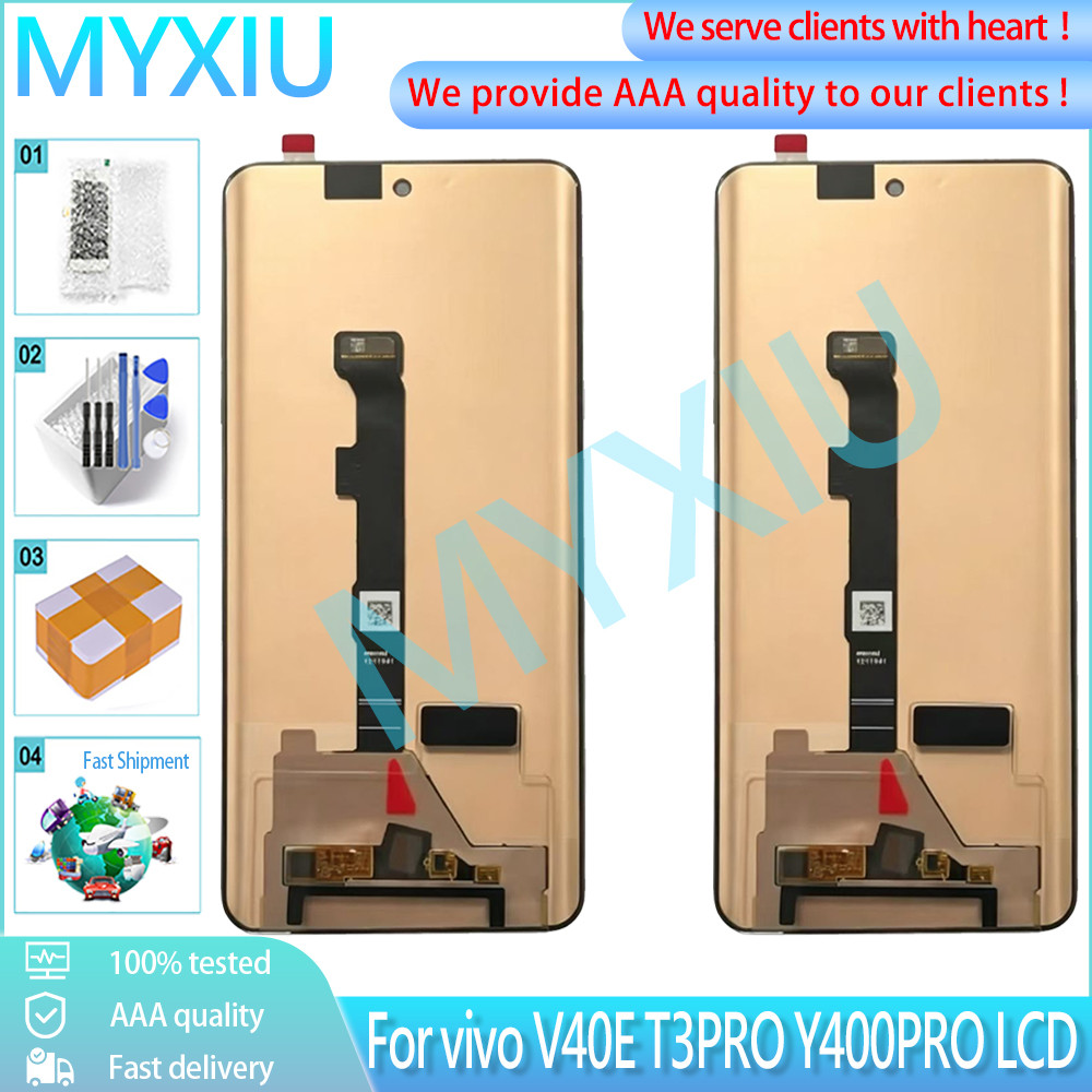6.77 "AMOLED 120Hz สําหรับ vivo V40E T3Pro Y400Pro 5G จอแสดงผล LCD Touch Screen Assembly สําหรับ viv