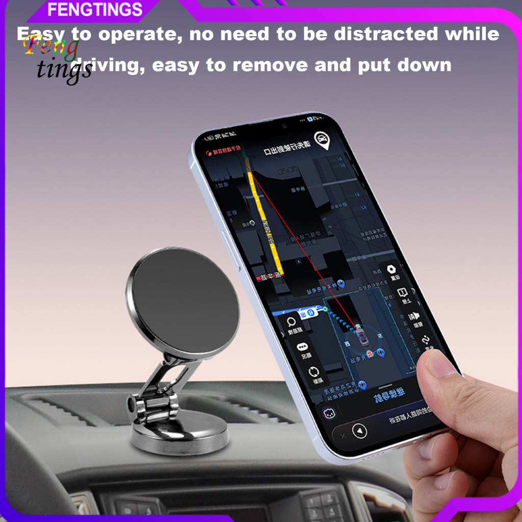 [Ft] N52 Neodymium Magnetic Mount Magnetic Car Phone Holder 360° Rotation N52 Strong Magnet Super กา