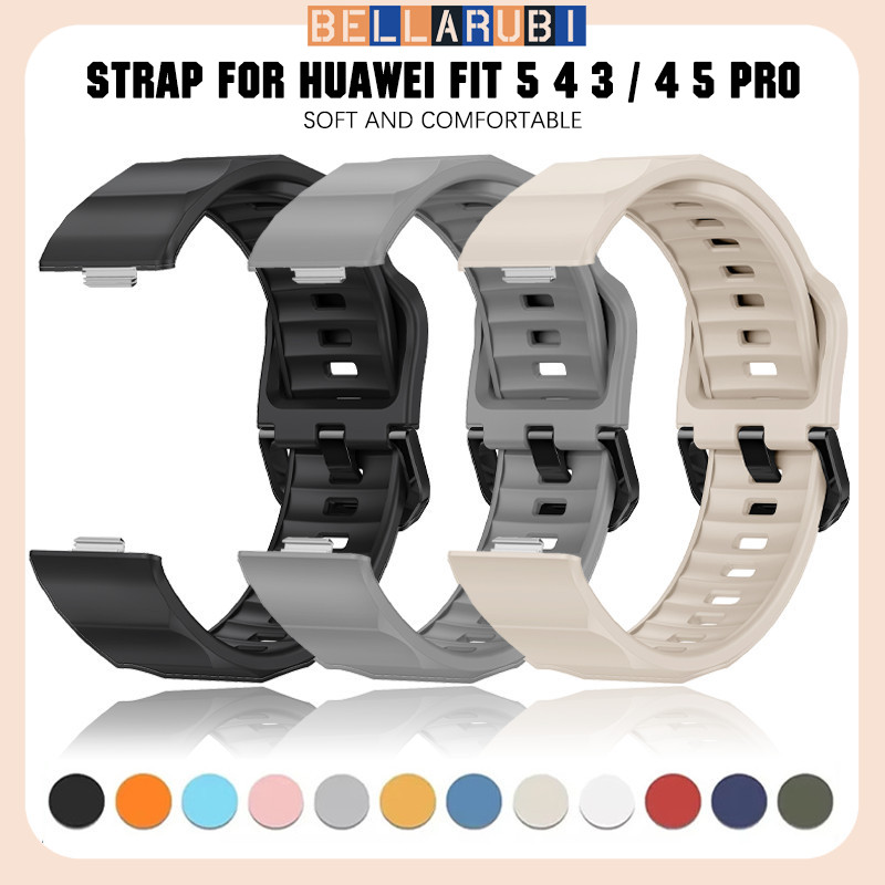 สายรัดนุ่มกีฬา for Huawei Watch Fit 5 4 3 / 5 Pro / 4 Pro สายรัดข้อมือซิลิโคนยาง