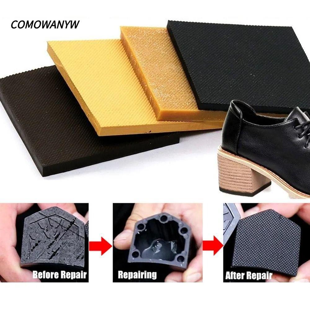 COMWANYW ยาง Sole Protector, Anti-slip DIY Soles ซ่อมรองเท้า,ทนทานรองเท้าส้นสูงอุปกรณ์เสริมเงียบสวมใส่ Sole Anti-skid Patch สําหรับผู้หญิง Lady รองเท้า