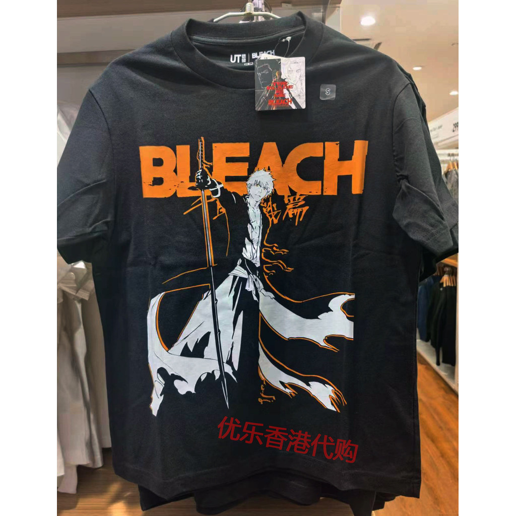 U--T Bleach Ichigo Renji พิมพ์ Tee 200GSM ผ้าฝ้ายพรีเมี่ยม Unisex Daily Casual Top 5.7