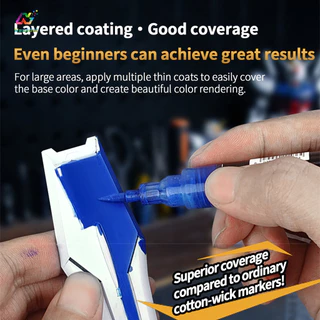 Sedi รุ่น Marker Soft Tip วาล์วด้านหน้าน้ําอะคริลิค Marker สําหรับ Miniature Mecha สําหรับ Gundam รูป DIY Art ภาพวาดหัตถกรรมสีและ Touch Up เครื่องมือ MA-10 ถึง MA-15