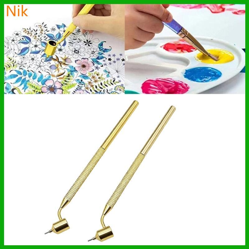 บ.น.ค. เอียง 2 ชิ้น Detailing Fine Line Fluid Writer Paint Applicator Pen Slanting Ruling Pen
