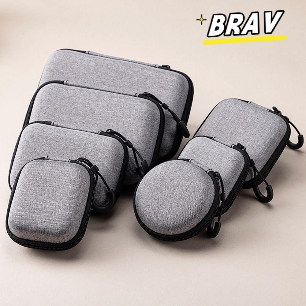 BRAV 1 ชิ้นซิปหูฟัง, แบบพกพามินิ EVA กระเป๋าเก็บ, หูฟัง/โทรศัพท์/สายชาร์จสําหรับ Airpod อุปกรณ์ดิจิตอลกระเป๋ากระเป๋าถือ