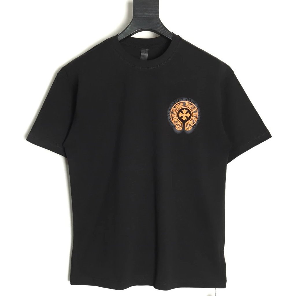 กีฬาสไตล์เดียวกัน ch อินเทรนด์ 100 chr0me เสื้อคู่สไตล์ใหม่ herats สไตล์ k สไตล์เกือกม้าแขนสั้นผู้ชา
