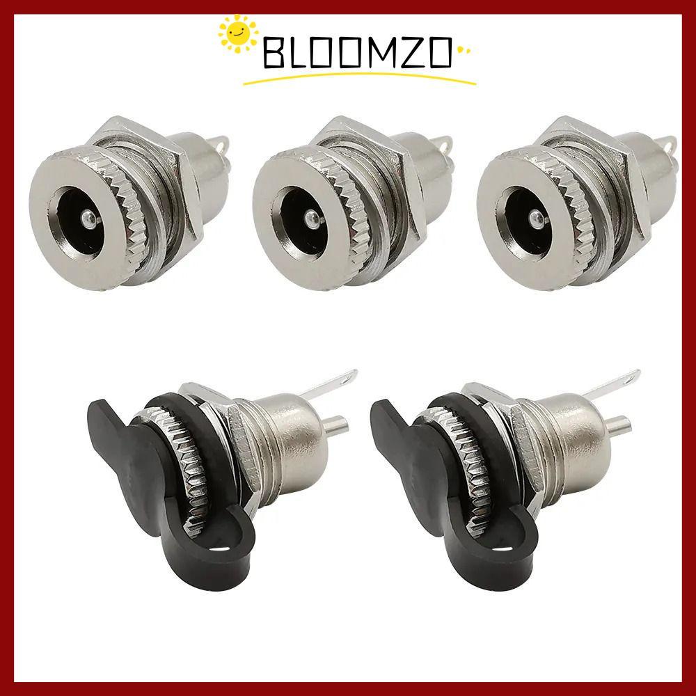 BLOOMZO DC Power ซ็อกเก็ตหญิงแจ็ค, อะแดปเตอร์แจ็ค DC 5.5 x 2.1 มม., ทนทาน DC-099 โลหะ DC-099 ปลั๊กไฟ