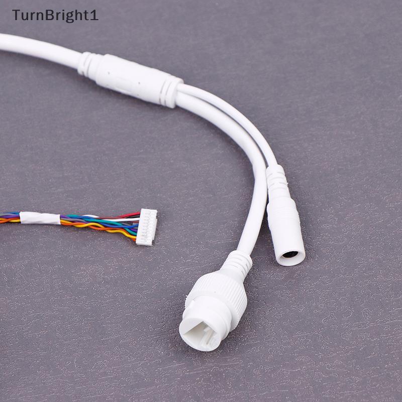 [TurnBright] สายเคเบิลหางกล้อง Ethernet Lan Cable PoE RJ45 สายเคเบิลเครือข่าย 10 Pin 10 Core สําหรับกล้อง IP (*^▽^*)