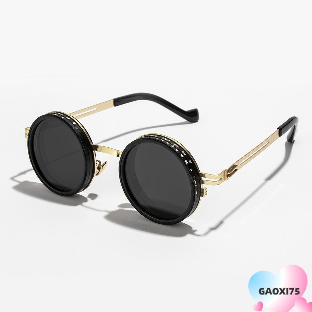 GAOXI75 ปรับ Dimming แว่นตา, UV400 ND2-400 แว่นตากันแดดโพลาไรซ์,แฟชั่น ND Filter พร้อม Glasse 9 ระดั