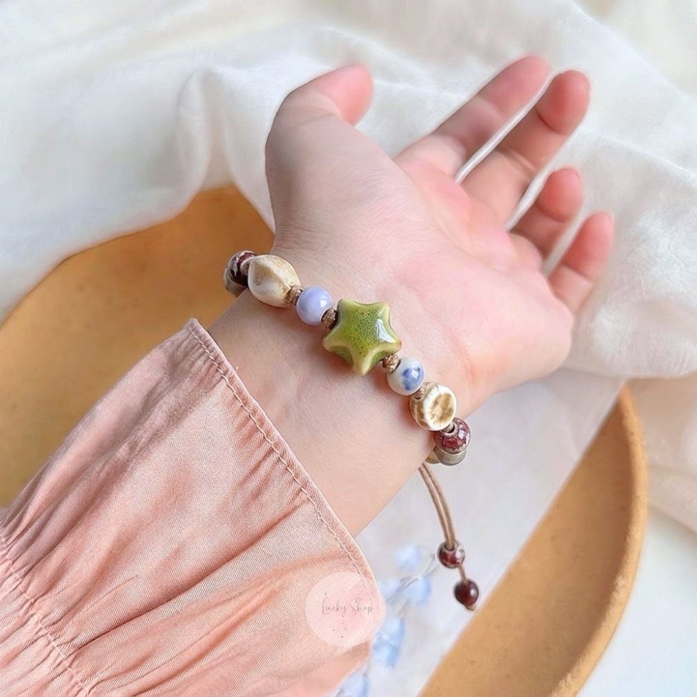 กำไรข้อมือเซรามิก กำไรเชือก สร้อยข้อมือวินเทจ เลือกลายได้