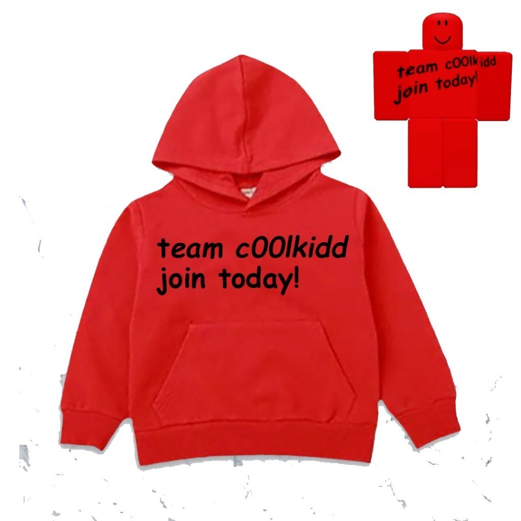 🍈 เสื้อยืดผ้าฝ้าย  2026 COOLKIDD FORSAKEN ROBLOX TEAM COOLKIDD JOIN TODAY CHILDRENS HOODIE SWETER